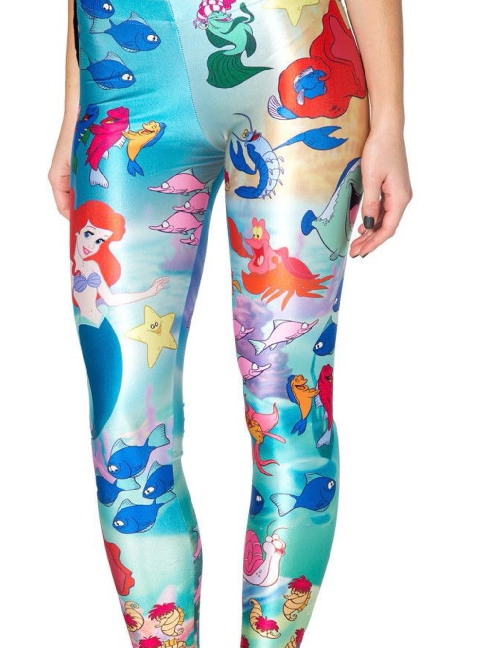 BlackMilk x Disney Little Mermaid Leggings - Multicolor - XS